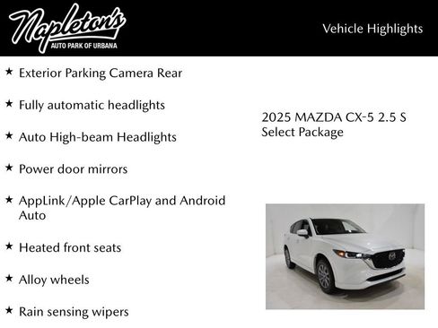 New 2025 MAZDA CX-5 AWD 2.5 S w/ Select Package image 16