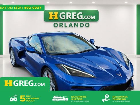 Used 2022 Chevrolet Corvette Stingray Premium Conv w/ Chrome Exterior Badge Package RWD image 1