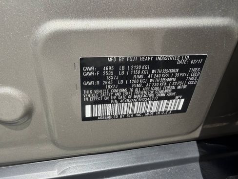 Used 2017 Subaru Outback 2.5i Limited AWD/4WD image 13
