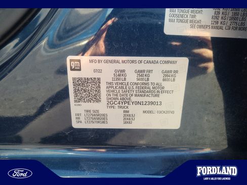 Used 2022 Chevrolet Silverado 2500 LTZ w/ LTZ Plus Package AWD/4WD image 25