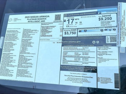 New 2025 Nissan Armada Platinum Reserve image 18