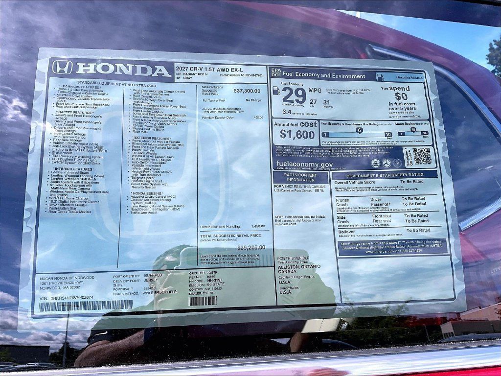 New 2027 Honda CR-V EX-L image 18
