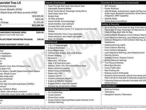 Used 2025 Chevrolet Trax LS w/ Driver Confidence Package FWD image 37