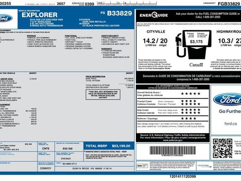 Used 2015 Ford Explorer Limited w/ Equipment Group 302A image 18