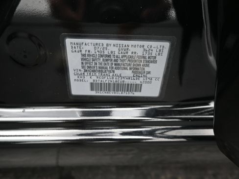 Certified 2025 Nissan Versa SV w/ Trunk Package FWD image 9