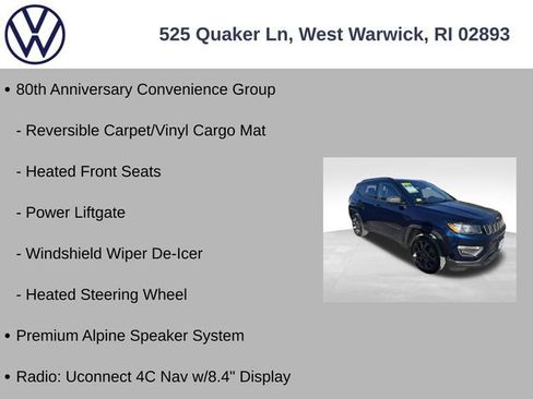 Used 2021 Jeep Compass 80th Special Edition w/ Sun and Sound Group image 12