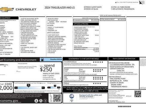 Used 2024 Chevrolet TrailBlazer LS w/ LS Convenience Package AWD/4WD image 12
