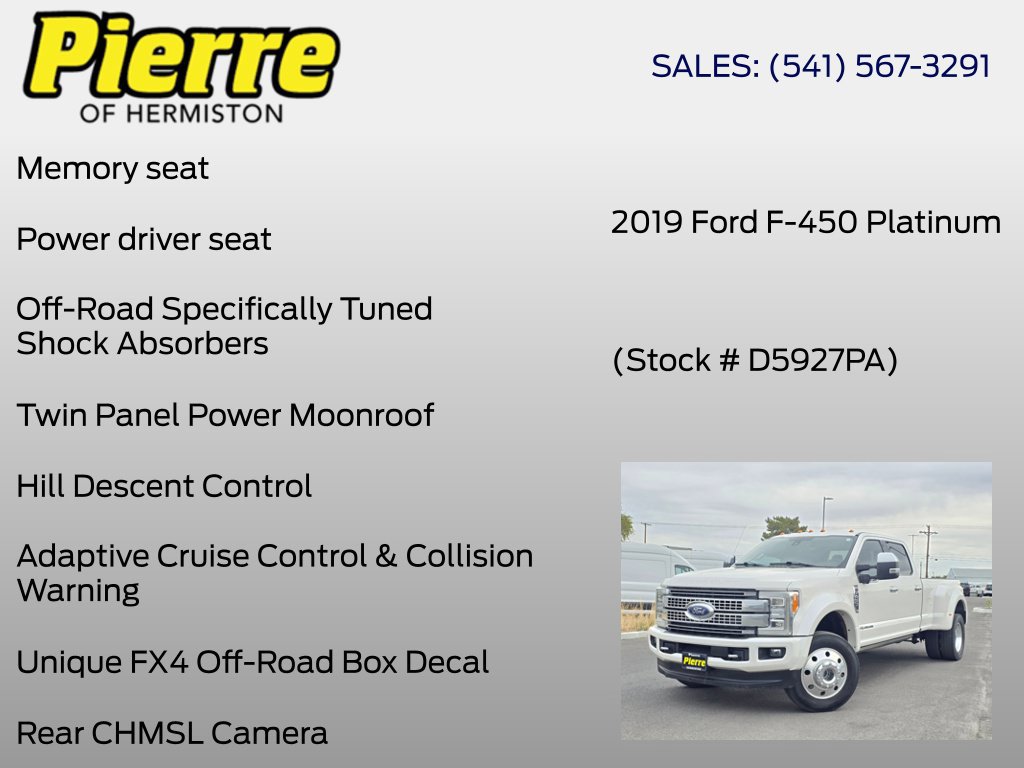 Used 2019 Ford F450 Platinum w/ Platinum Ultimate Package AWD/4WD image 18