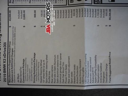 Used 2019 BMW X3 xDrive30i w/ Convenience Package image 46