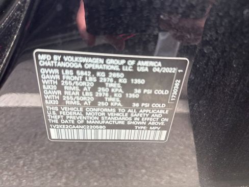 Used 2022 Volkswagen Atlas Cross Sport SE AWD/4WD image 5