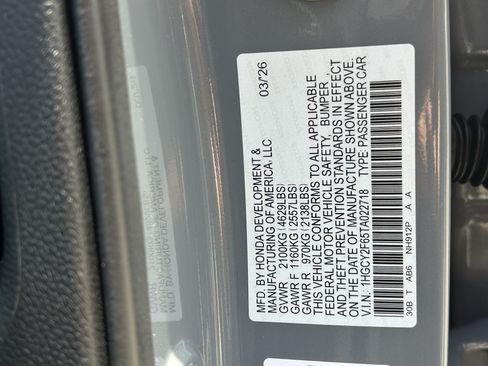 Used 2026 Honda Accord EX-L image 30