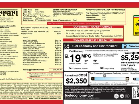 Certified 2022 Ferrari Roma RWD image 42