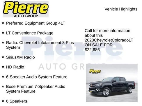 Used 2020 Chevrolet Colorado LT w/ LT Convenience Package AWD/4WD image 7