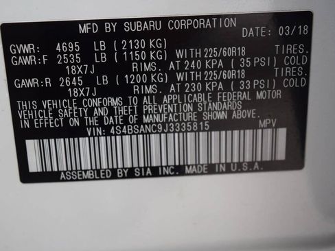 Used 2018 Subaru Outback 2.5i Limited AWD/4WD image 82