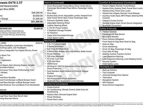 Used 2025 Genesis GV70 2.5T w/ Select Package image 5