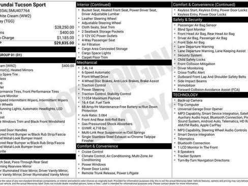 Used 2021 Hyundai Tucson Sport FWD image 8