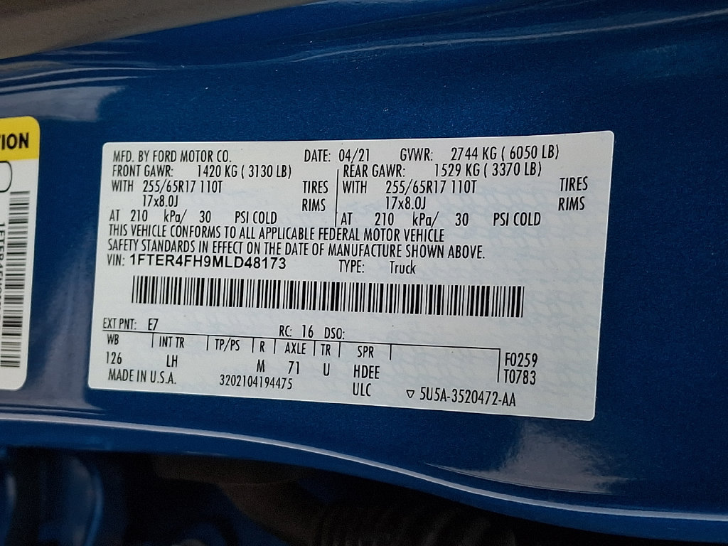 Used 2021 Ford Ranger XLT w/ Equipment Group 301A Mid AWD/4WD image 28