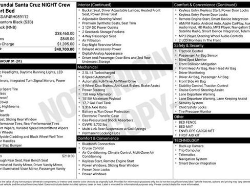 Used 2024 Hyundai Santa Cruz Night AWD/4WD image 5