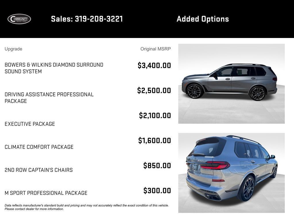 Used 2025 BMW X7 M60i AWD/4WD image 2