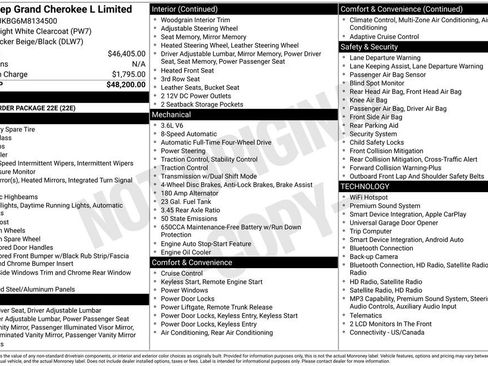 Certified 2021 Jeep Grand Cherokee L Limited AWD/4WD image 43