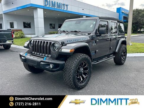 Used 2021 Jeep Wrangler Unlimited Rubicon 4xe w/ Steel Bumper Group image 1