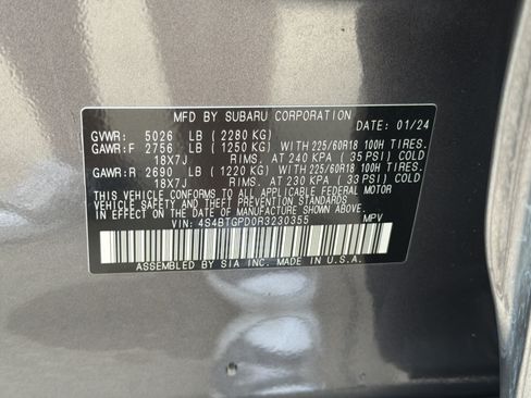 Used 2024 Subaru Outback Touring XT AWD/4WD image 32