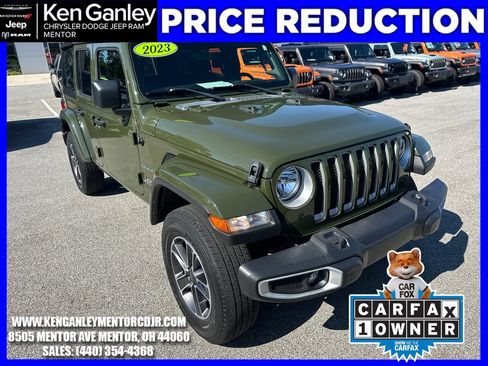 Used 2023 Jeep Wrangler Unlimited Sahara w/ Cold Weather Group AWD/4WD image 1