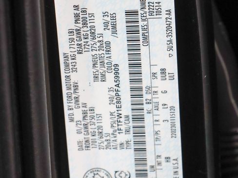 Used 2023 Ford F150 Lariat w/ Equipment Group 502A High AWD/4WD image 34