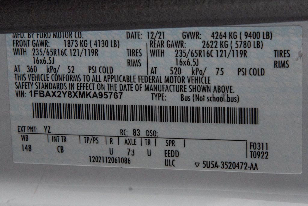 Used 2021 Ford Transit 350 XL RWD image 24