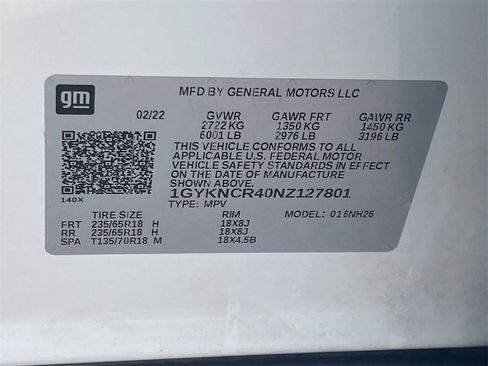 Certified 2022 Cadillac XT5 Premium Luxury w/ LPO, Floor Liner Package image 35