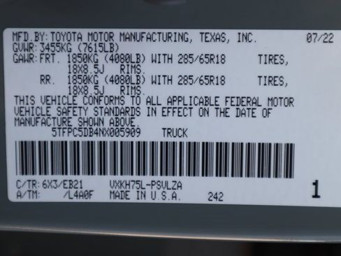 Used 2022 Toyota Tundra TRD Pro image 38