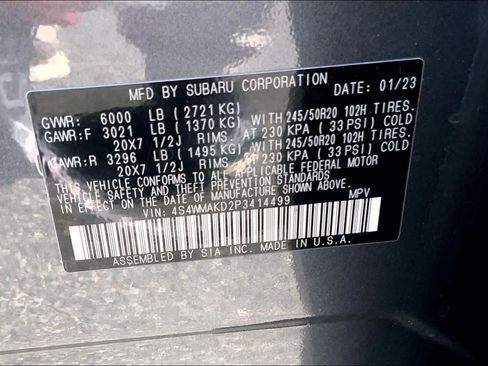 Used 2023 Subaru Ascent Onyx Edition Limited image 30