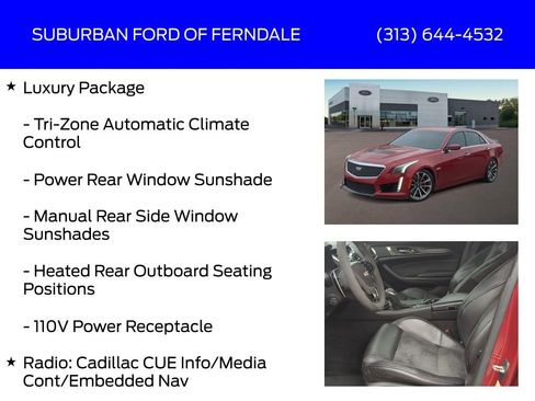 Used 2016 Cadillac CTS V w/ Carbon Fiber Package image 9