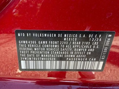 New 2026 Volkswagen Jetta GLI Autobahn FWD image 24