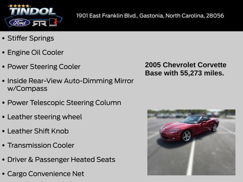 Used 2005 Chevrolet Corvette Convertible w/ Preferred Equipment Group RWD image 15