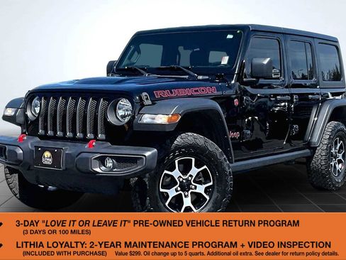 Used 2021 Jeep Wrangler Unlimited Rubicon w/ Safety Group AWD/4WD image 1