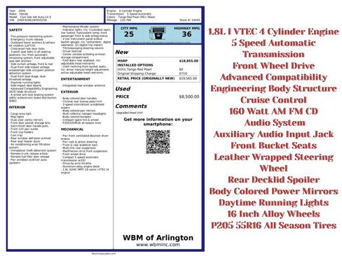 Used 2009 Honda Civic LX-S image 2