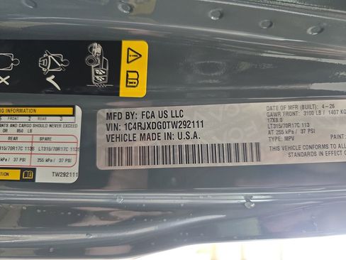 New 2026 Jeep Wrangler Unlimited Sport AWD/4WD image 35