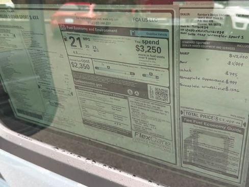 New 2026 Jeep Wrangler Sport S image 20