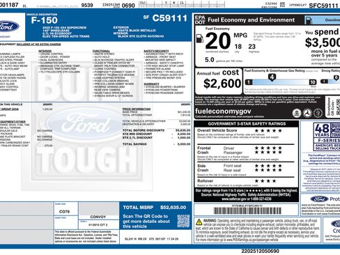 Used 2025 Ford F150 STX w/ Equipment Group 200A AWD/4WD image 39