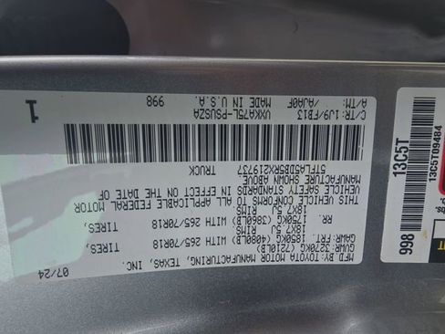Used 2024 Toyota Tundra SR5 AWD/4WD image 35
