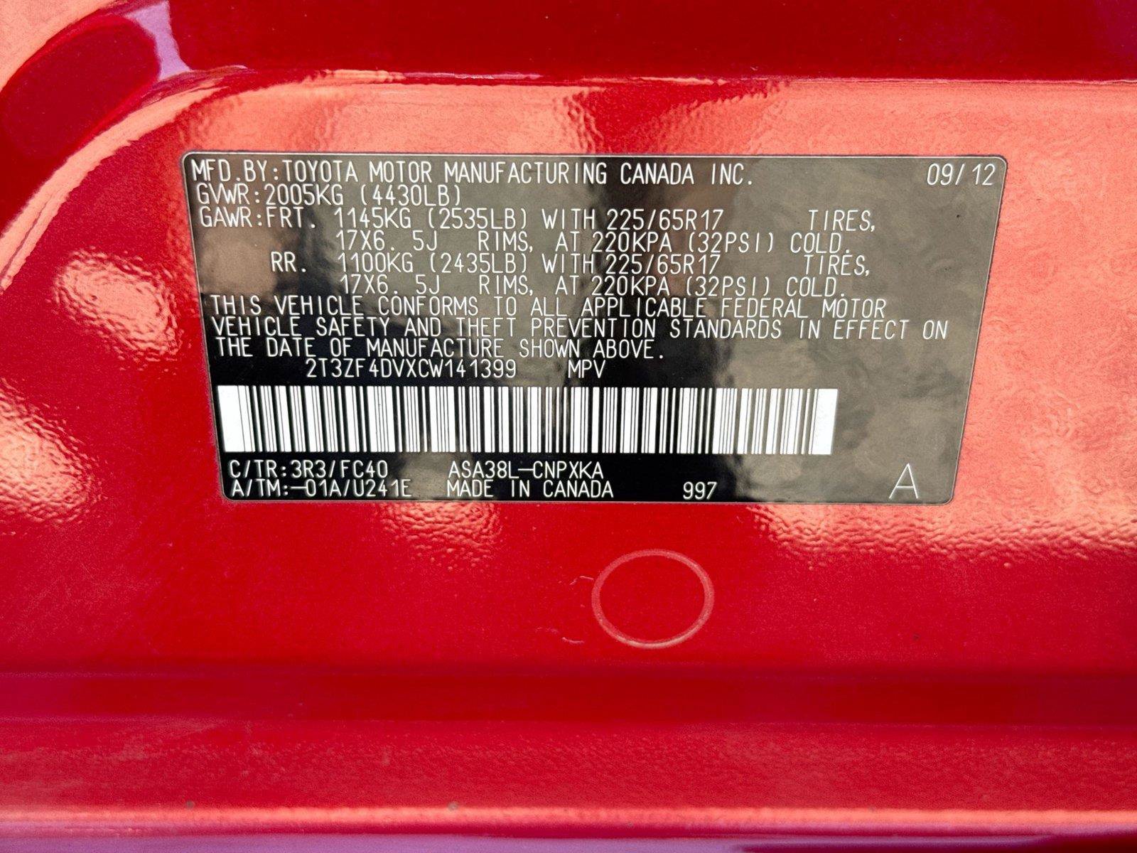 Used 2012 Toyota RAV4 FWD w/ Value Pkg image 26