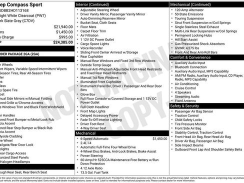 Used 2017 Jeep Compass Sport image 24