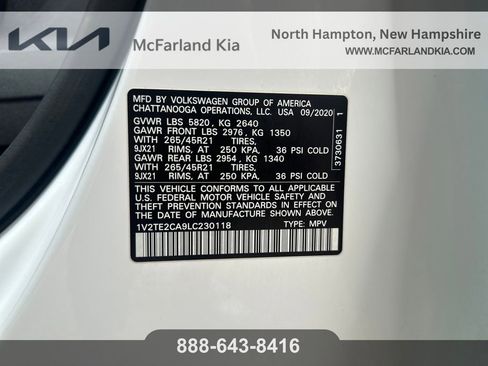 Used 2020 Volkswagen Atlas Cross Sport SEL Premium R-Line AWD/4WD image 31