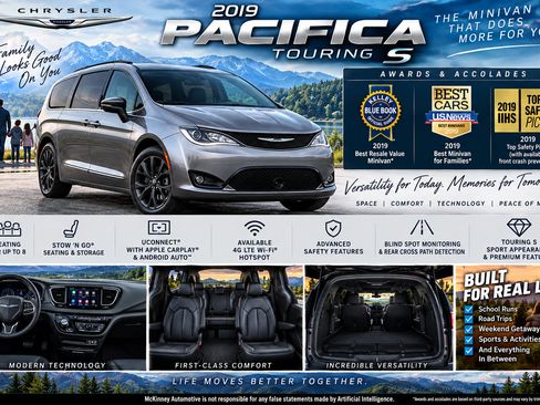 Used 2019 Chrysler Pacifica Touring-L Plus w/ S Appearance Package FWD image 2