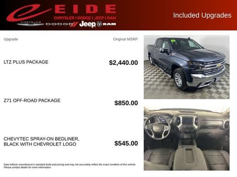 Used 2020 Chevrolet Silverado 1500 LTZ w/ LTZ Plus Package AWD/4WD image 13