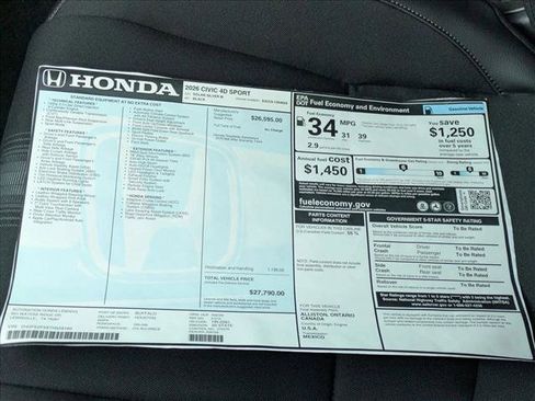 New 2026 Honda Civic Sport image 17