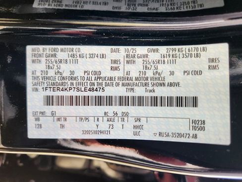 New 2025 Ford Ranger Lariat w/ FX4 Off-Road Package image 25