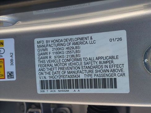 New 2026 Honda Accord Touring image 17