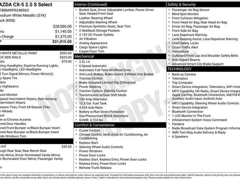 Used 2023 MAZDA CX-5 AWD 2.5 S w/ Select Package image 1